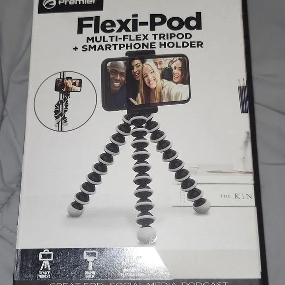New In Box!!!! Flexi-Pod Multi-Flex Tripod + Smartphone Holder. - Picture 1 of 4